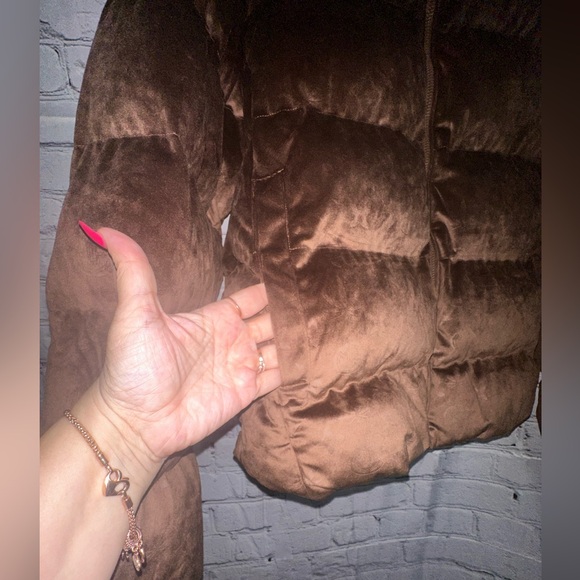 Maison Article Men’s Page free jacket. Brown, super soft velvet feeling fabric. - Picture 4 of 13